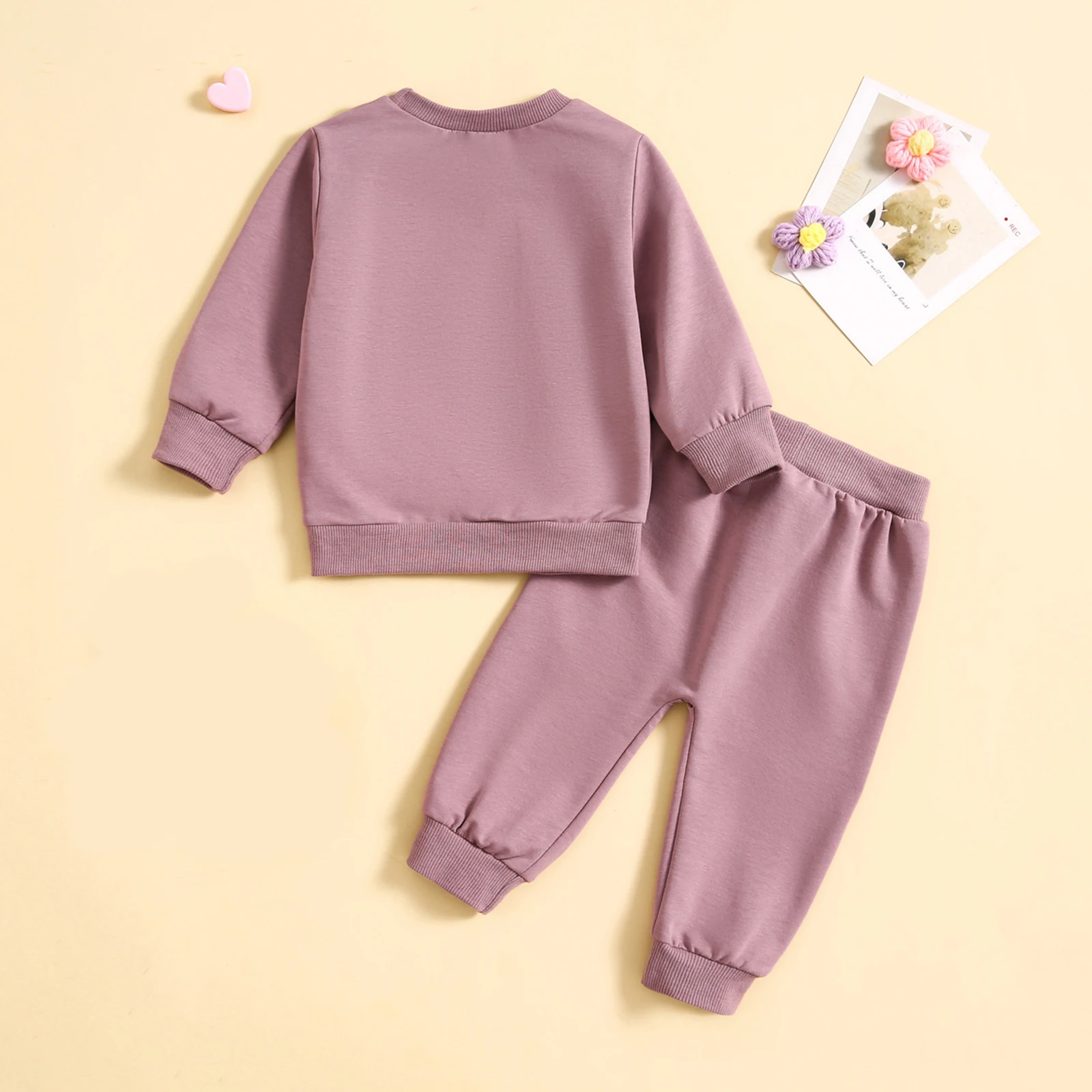 2Piece Spring Autumn Newborn Girls Clothes Korean Outfit Sets Casual Letter Long Sleeve Tops+Pants Baby Luxury Clothing BC837