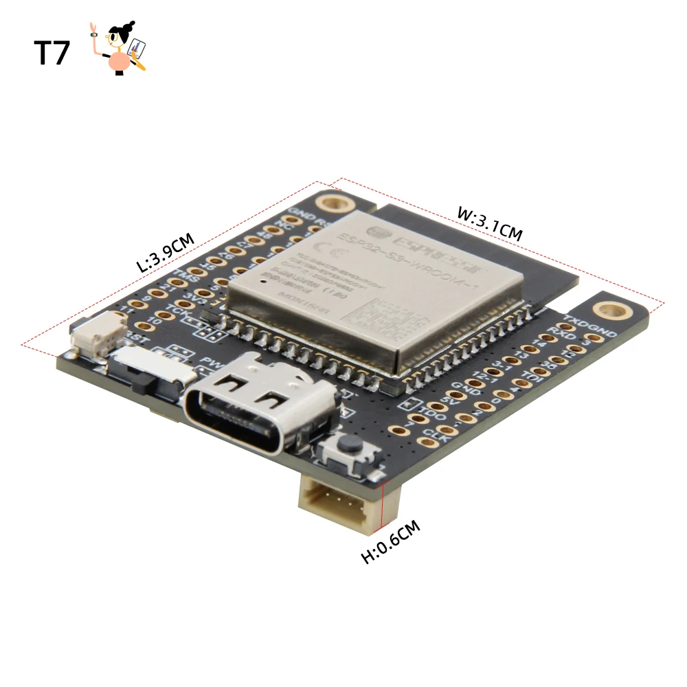 LILYGO® T7 Mini32 Płyty rozwojowe ESP32, ESP32-S3 ESP32-WROOM moduł ESP32-D0WDQ6, wsparcie WiFi Bluetooth,Arduino Electronics