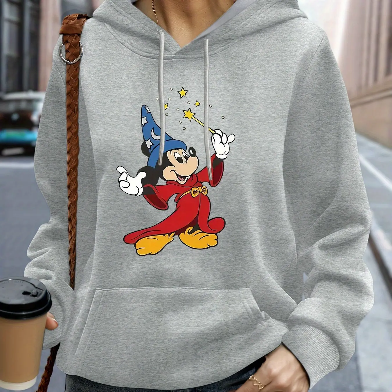 

Женские толстовки с Микки Маусом Disney, модная уличная одежда большого размера, толстовки унисекс, осенне-зимние флисовые повседневные универсальные