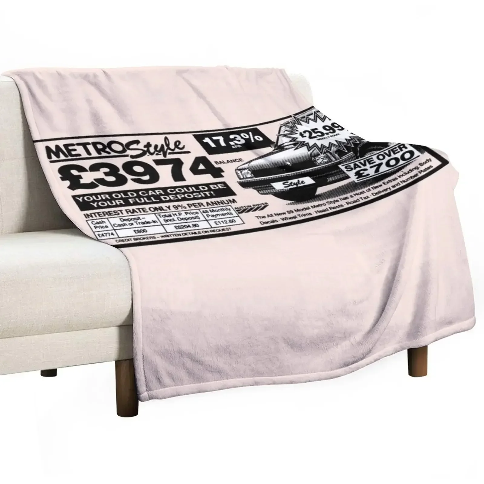 AUSTIN ROVER METRO Throw Blanket christmas gifts Personalized Gift Blankets