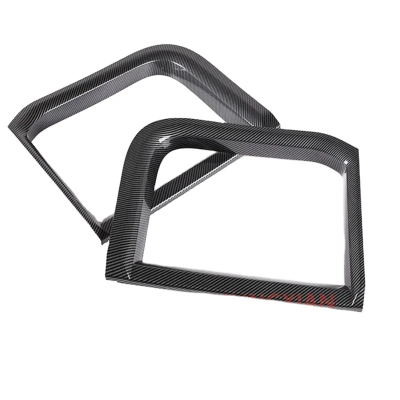 

For Lan Rove Defender 110 2020-2023 ABS Carbon Fiber Interior Window Rear Window C-pillar Decorative Sticker Car Accessories