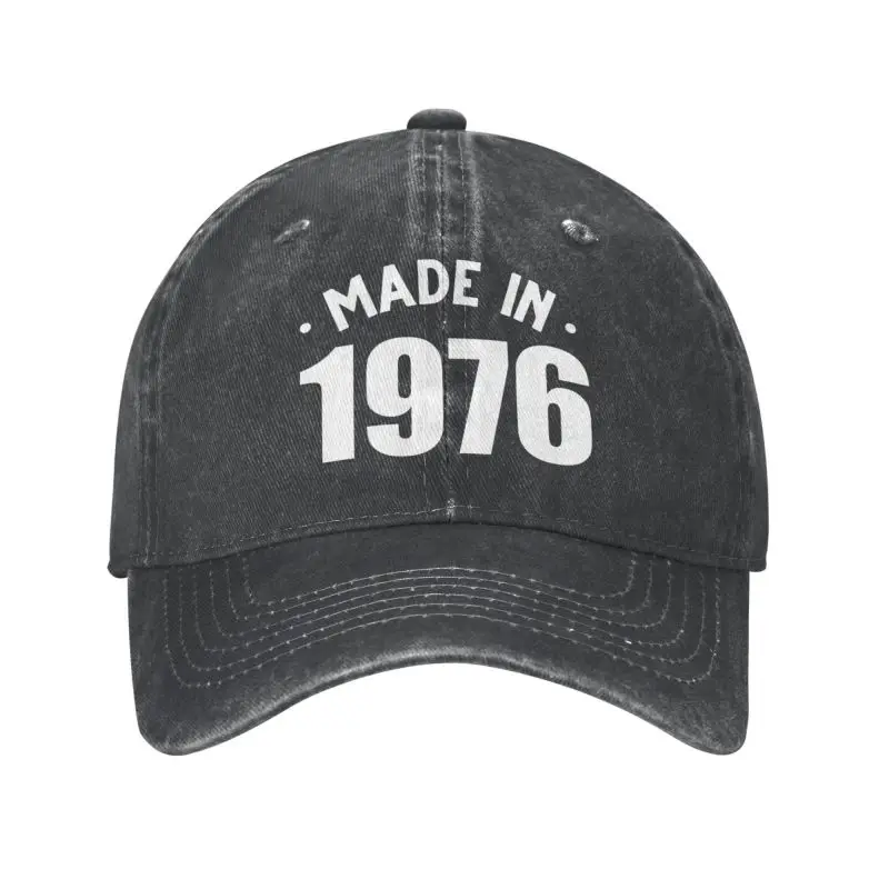 

Cotton Made In 1976 Retro Limited Edition Birthday Gifts Baseball Cap Sun Protection Men Women's Adjustable Dad Hat Spring