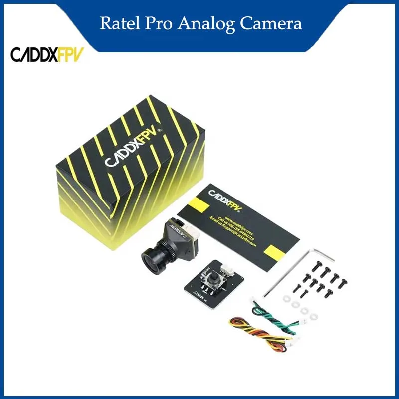 

Caddx Ratel PRO FPV камера 1500TVL 16:9/4:3 NTSC/PAL FOV125 ° Ночная камера Blacklight для FPV Racing Drone Accesorios RC