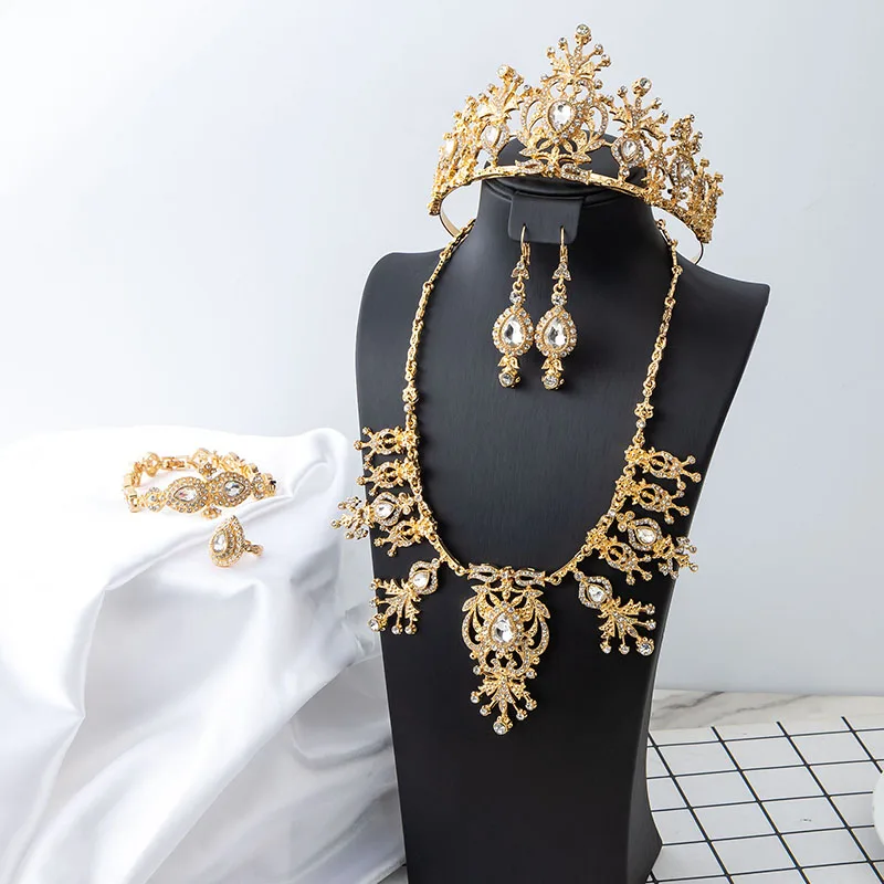 luxury-4-piece-golden-bridal-jewelry-set-tiara-necklace-earrings-bracelet-with-gem-crystal-inlay-ideal-for-arabic-wedding