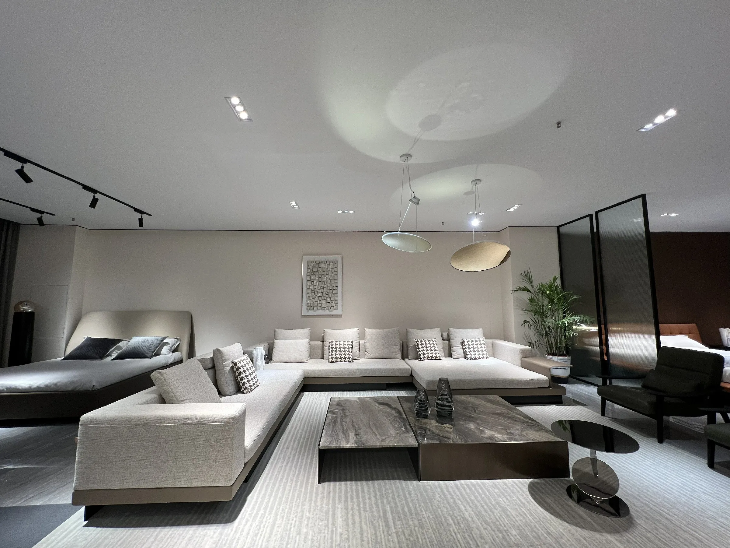 

#High Quality Fabric Modern Minimalist Style Itlain Villa Sofa Set Luxury Sofa Set Furniture