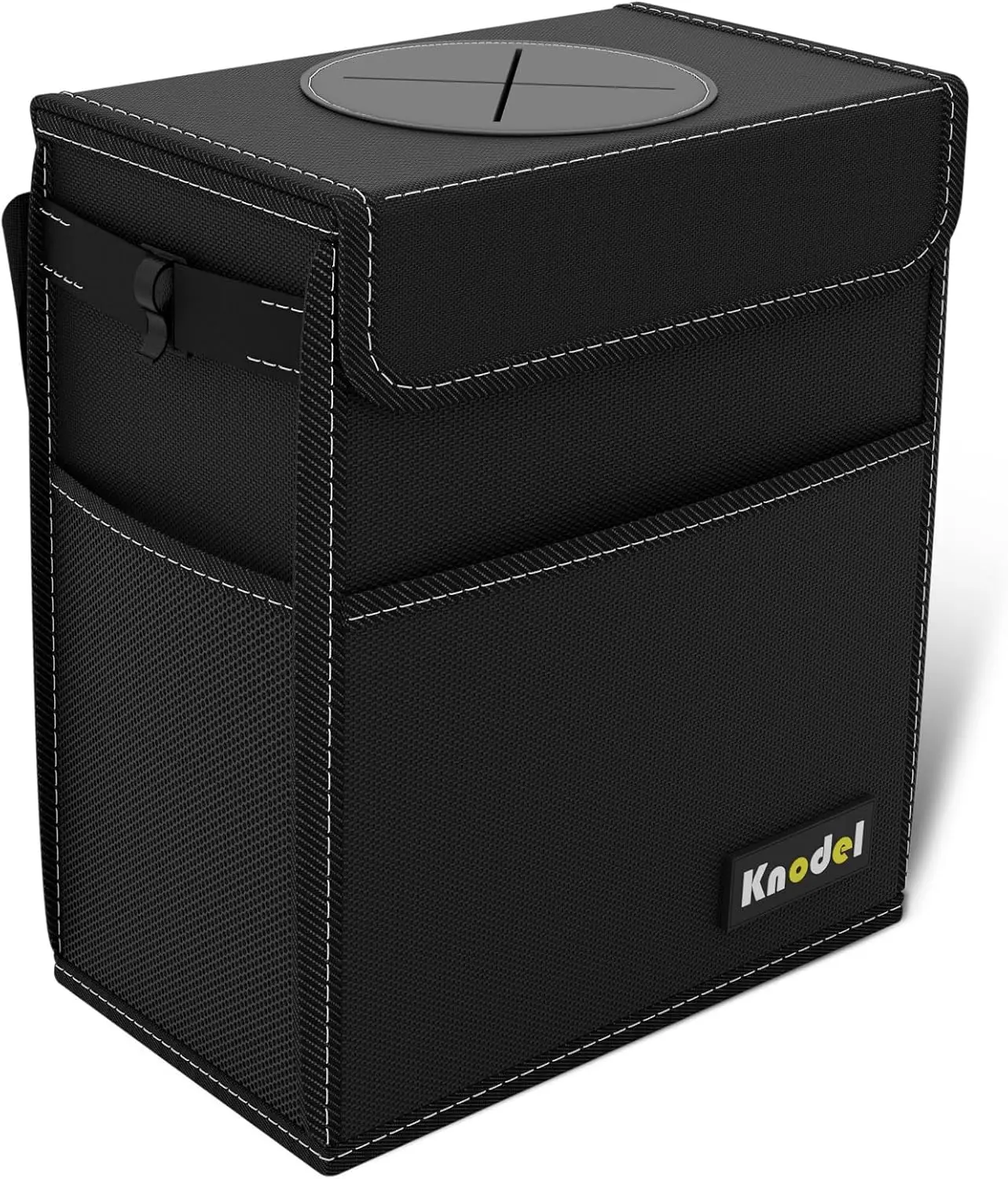 

Car Trash Can, Waterproof Garbage Can, Trash Bag with Lid, Leak-Proof Car Bin, Trash Hanging Bag for SUV (Large, Black)