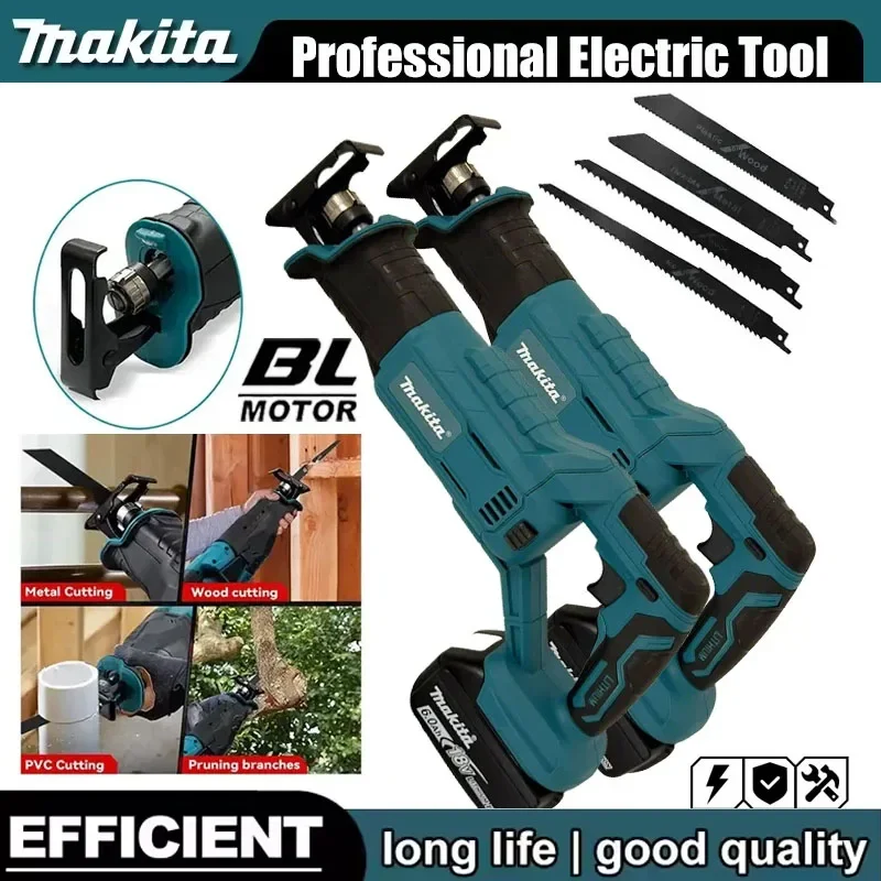 

Бесщеточная сабельная пила Makita, мощная ручная многофункциональная бытовая малогабаритная электропила (без аккумулятора)