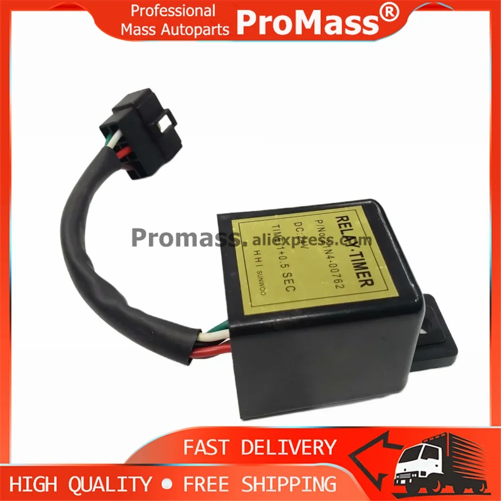 New 1pcs  21N4-00762 21N400762 R210-7 R220-7 Excavator Relay Timer Delay for HYUNDAI Robex 21N4 00762