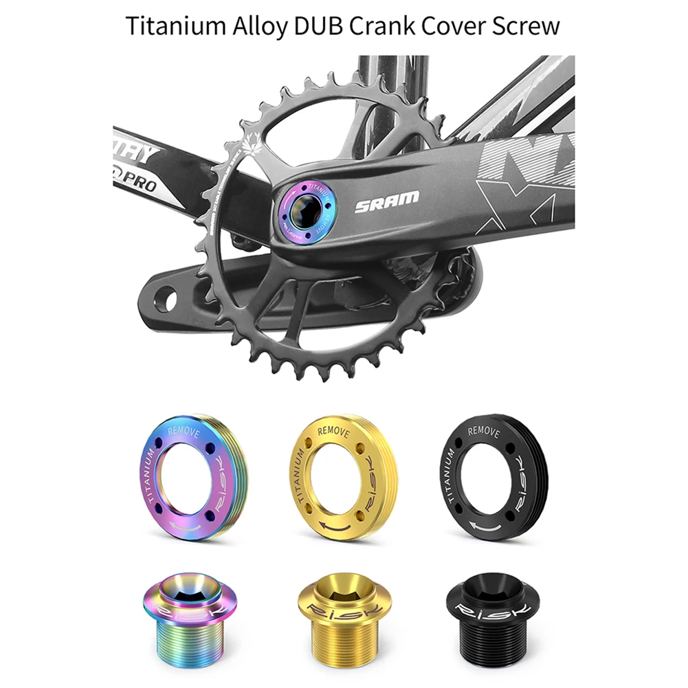 Perno de manivela de aleación de titanio, tornillo de bloqueo con tapa DUB de manivela, tornillo de fijación de manivela, Perno de fijación de biela de bicicleta para SRAM NX-GX-XX1-EAGLE