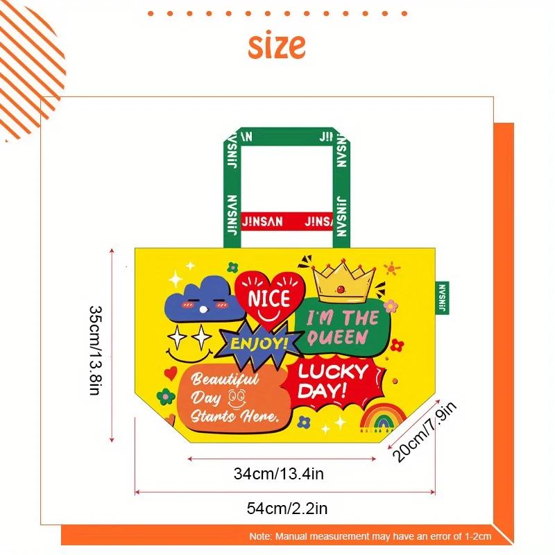 1pc Large Capacity Creative Shopping Shoulder Bag For Shopping Party And Kitchen Organizers And Storage Kitchen Accessories