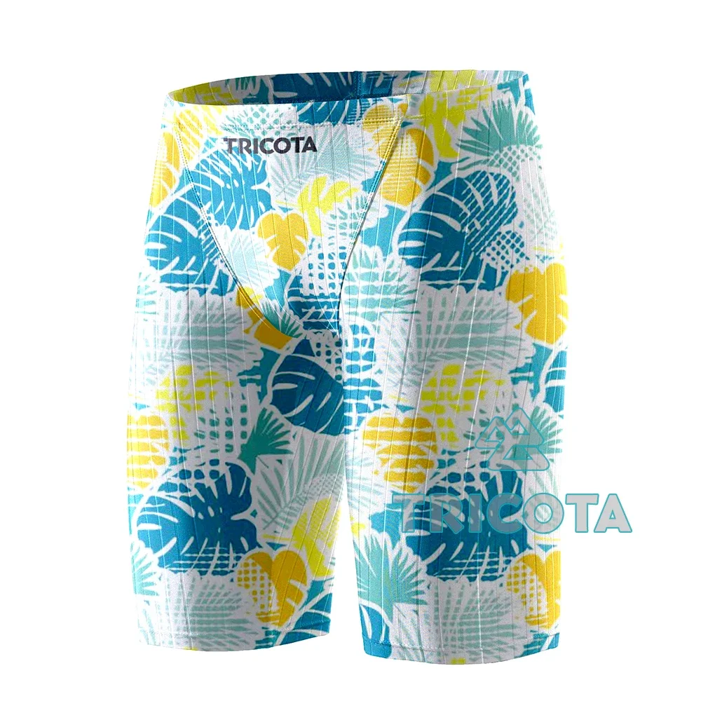 Summer Men Swimwear Durable Athletic Training Swim Shorts Beach Trunks Breathable Jammer Tight Surfing Shorts Swimming Trunks