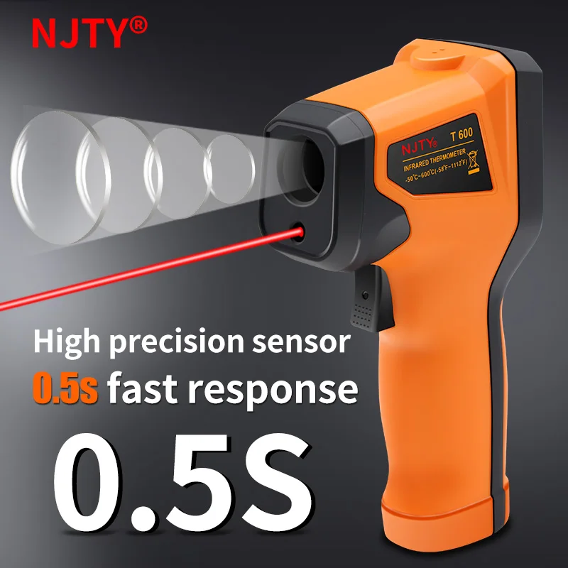 T400 High Precision Digital Infrared Thermometer Non-contact IR Gun Pyrometer Baking and Kitchen Industrial Temperature Meter