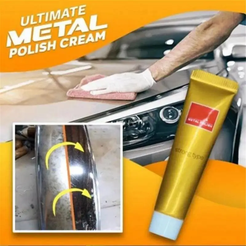 Crème de polissage pour métal, couteau, machine, miroir d'avertissement, acier inoxydable, montre en céramique, pâte antirouille, ultime, 5g, 10g