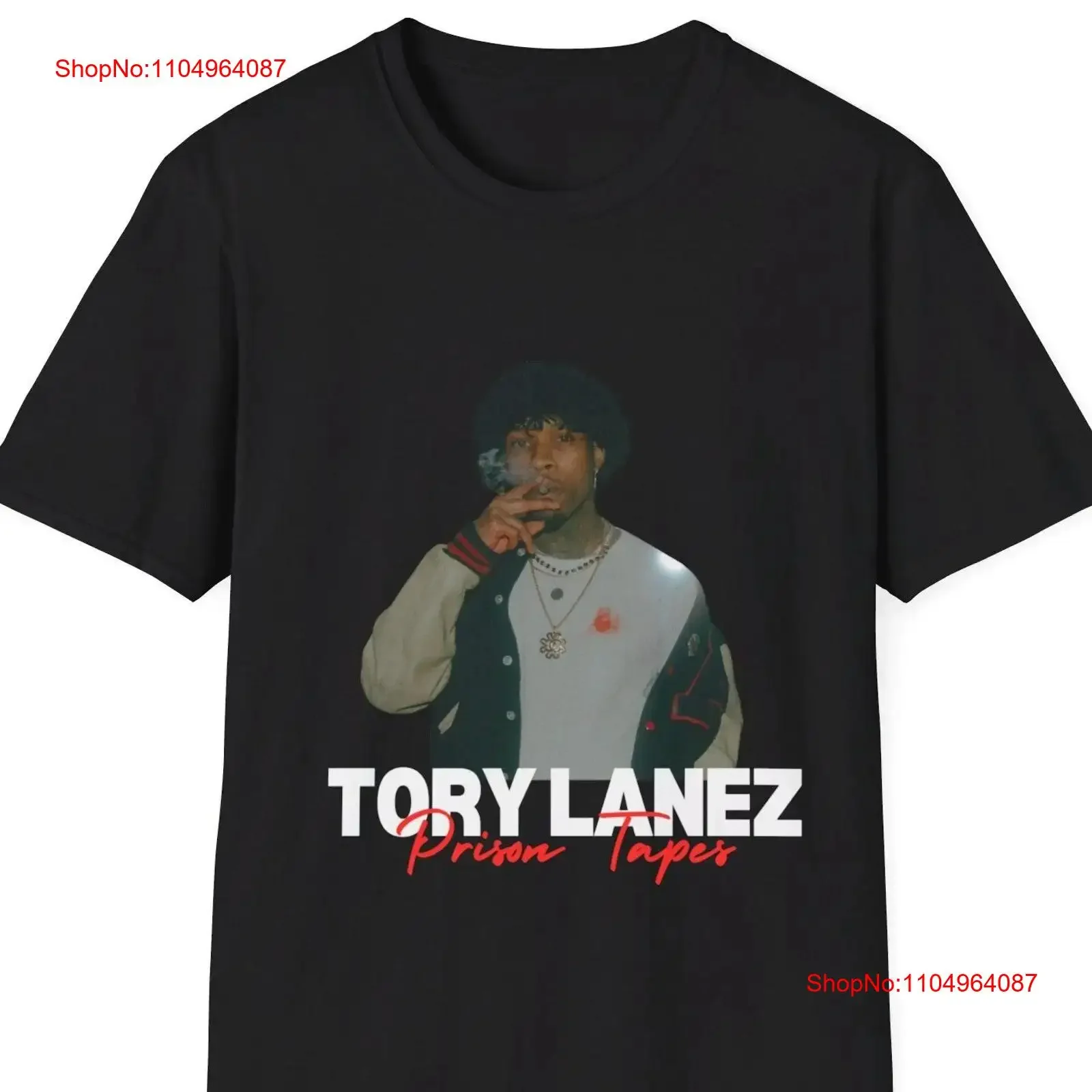 

Tory Lanez Lyrics T Shirt Prison Tapes vintage Washed designer clothes Top For Everyday Wear Breathable Versatile Unisex