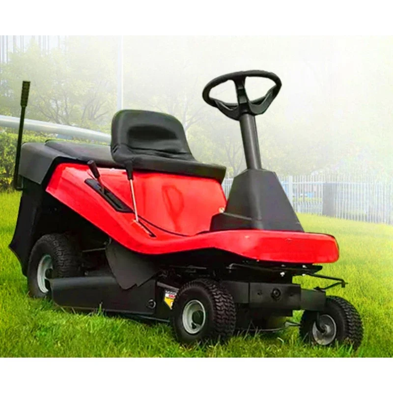 Ride-on park gasoline lawn mower court lawn mowing vehicle grass box driving lawn mower