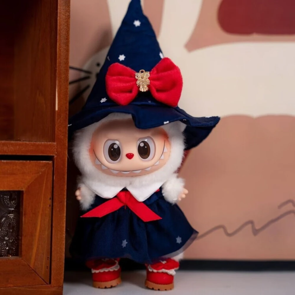 17 センチメートル磁器人形交換服 3.0 ラブブ服ハロウィン魔法の魔女カボチャドレスアップ人形おもちゃアクセサリー