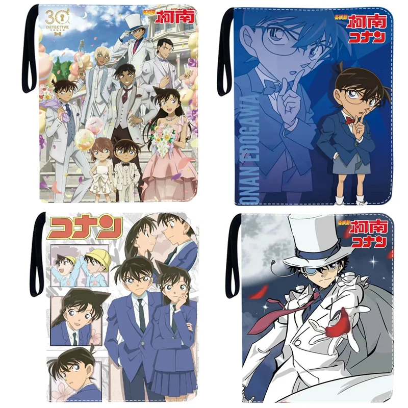 

400 шт./900 шт., альбом для карточек «Детектив Конан», папка для книг, 4/9 слотов для карт, коллекция, двойной карман на молнии, держатель для карточек