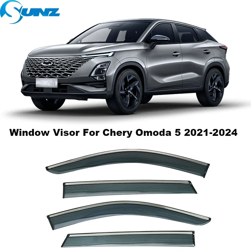 

Car Window Visor For Chery Omoda 5 C5 Fownix FX 2021 2022 2023 2024 Weathershield Sun Rain Deflector Guard Side Window Deflector