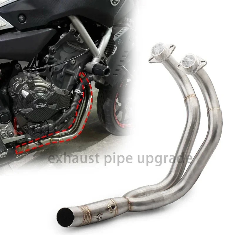 For Yamaha MT07 MT-07 FZ07 2014 -- 2023 R7 2021 - 2023 Motorcycle Exhaust Full System Front Pipe Modified 51mm Muffler Slip on