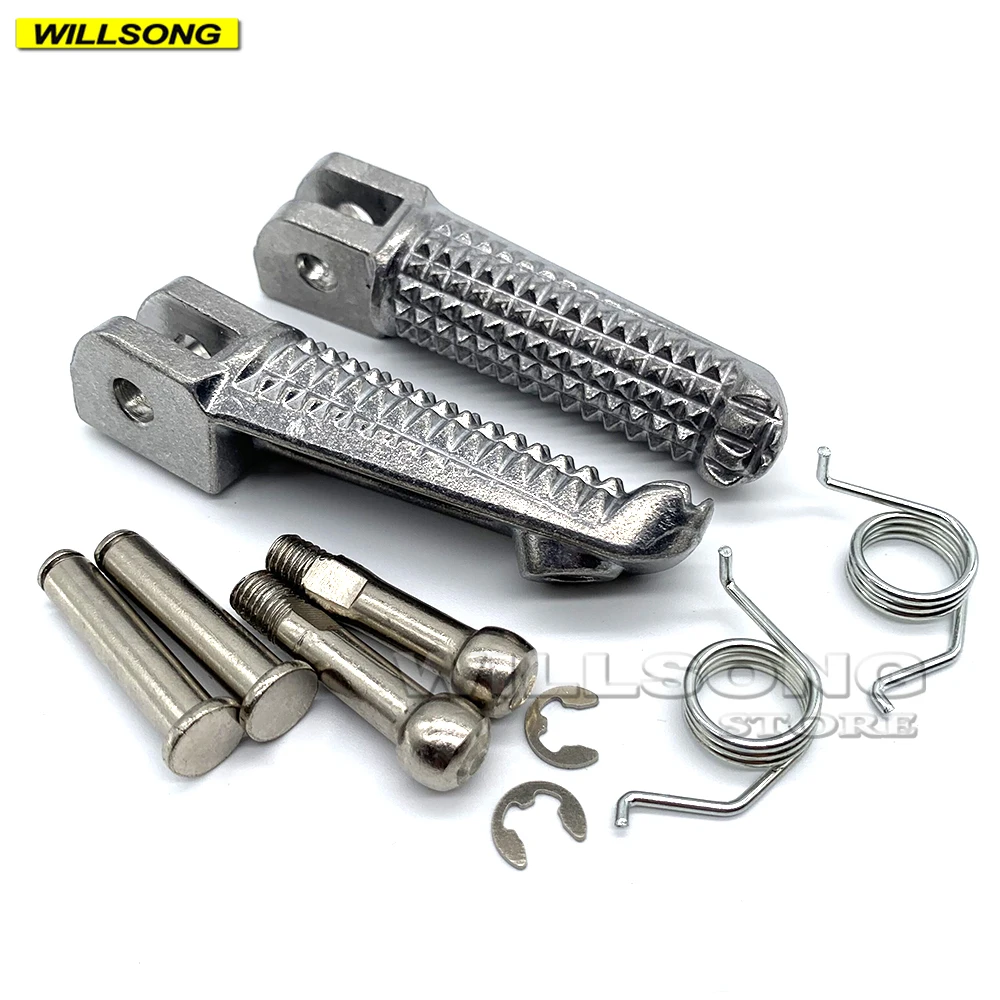 Front Footrest Foot Pegs Pedal For YAMAHA XJ6N XJ6 Diversion F XJR400/R XJR 1200/1300 FJR1300 BT1100 Bulldog Motorcycle