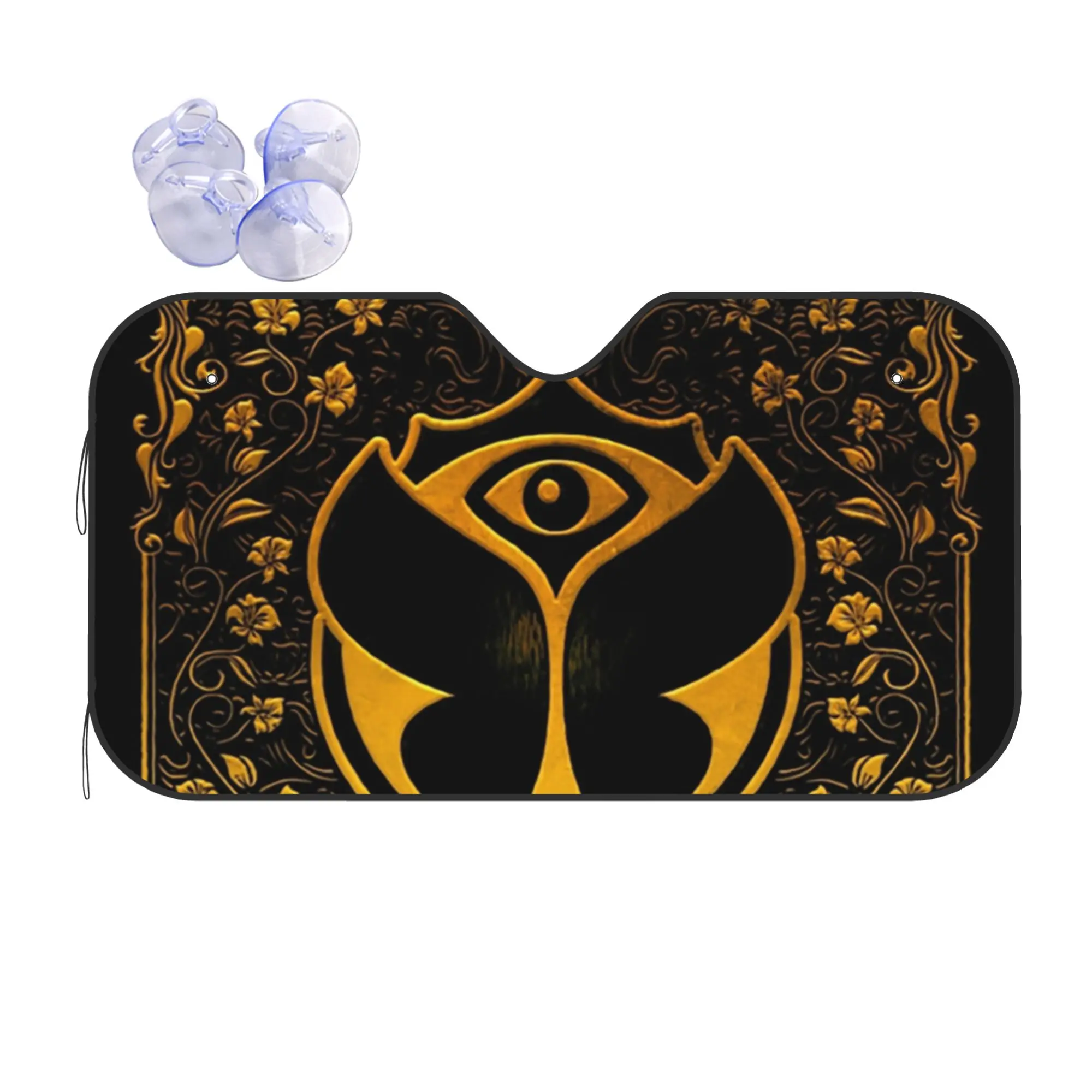 Tomorrowland Electronic Dance Festival Car Front Window Sun Shade  Portable UV Protection Covers Car Solar Protection