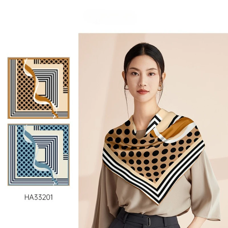 

BAOSHIDI 2025 Новое поступление шелковый шарф 100% шелковый шелк 55 см однотонный крепдешин квадратный шарф в наличии для оптовой продажи