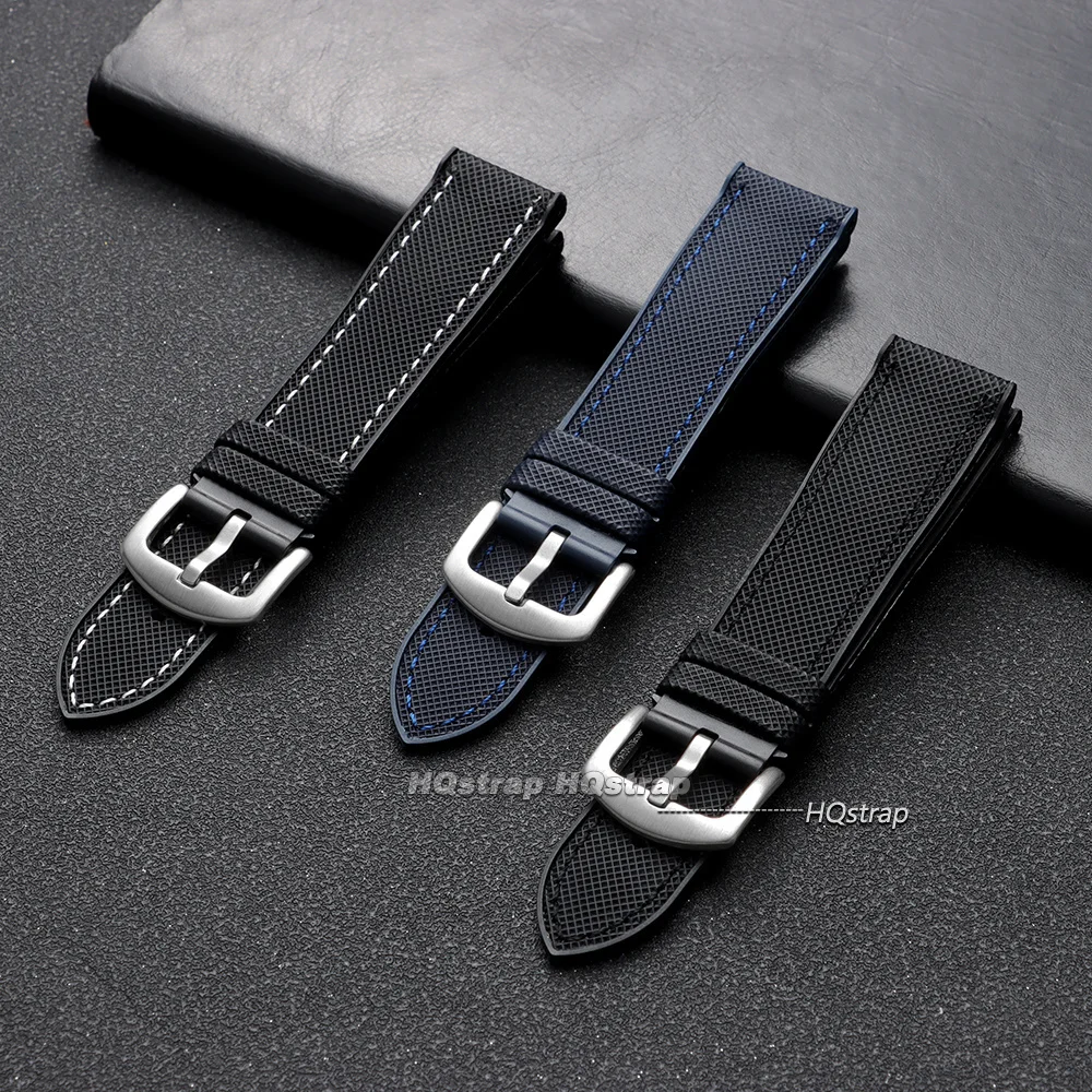 High Quality Nylon Rubber Bottom Watch Strap for Omega Watchband 18mm 20mm 21mm 22mm Waterproof Blue Orange Men Women Bracelet - view 3