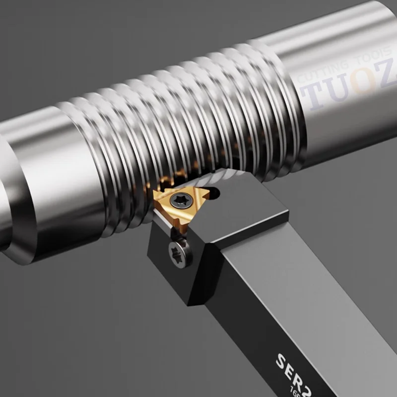 TUOZ SER SEL أداة تحول الخيط الخارجي SER1010H11 SER1616H16 SER2020K16 SER2020K22 2525M22 حامل باستخدام الحاسب الآلي مخرطة القاطع عرقوب