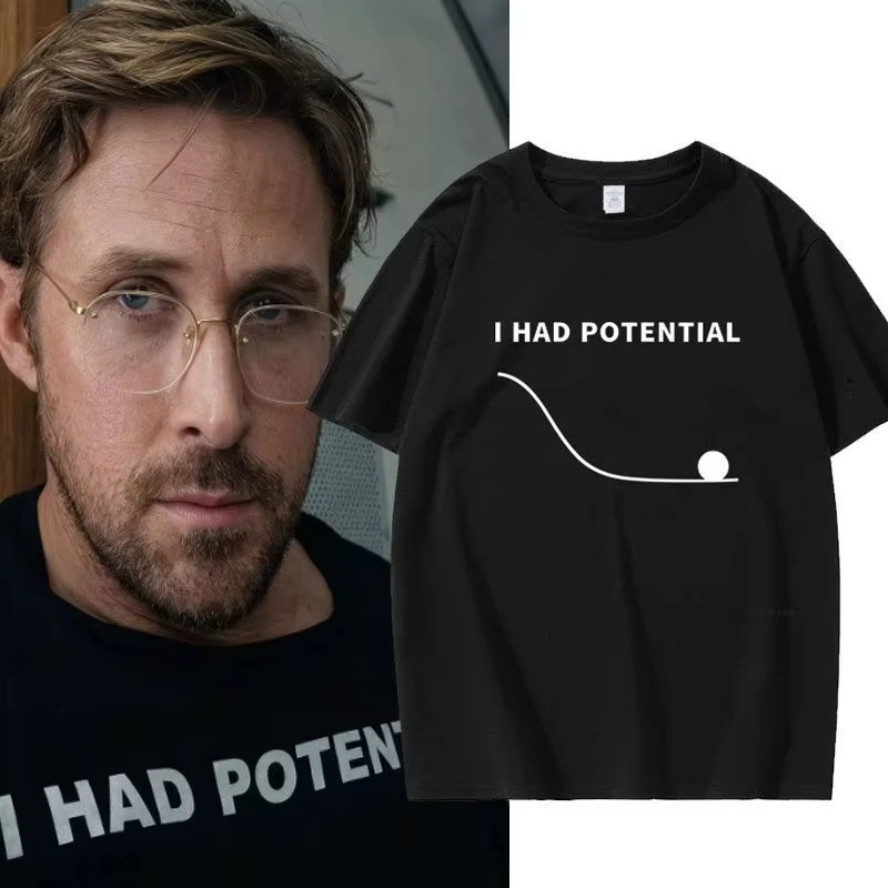Project Hail Mary “I Had Potential” Ryland Grace Camiseta unisex del mismo estilo 100% algodón 2026 Verano Nueva moda Camiseta oversize para hombre