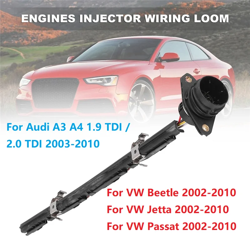 Telar de cableado de inyector diésel 038971600 D038-971-600 para Audi VW Jetta Passat 1,9 y 2,0 8v TDI PD motores arnés de inyector de combustible