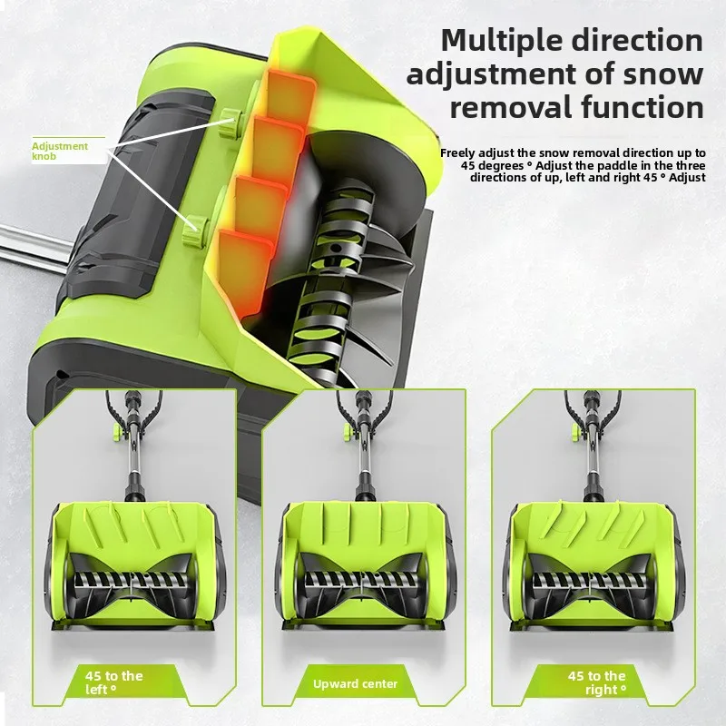 

Handheld Push Lithium Snow Plow New Multifunctional Convenient Snow Clearing Tool for Property Road