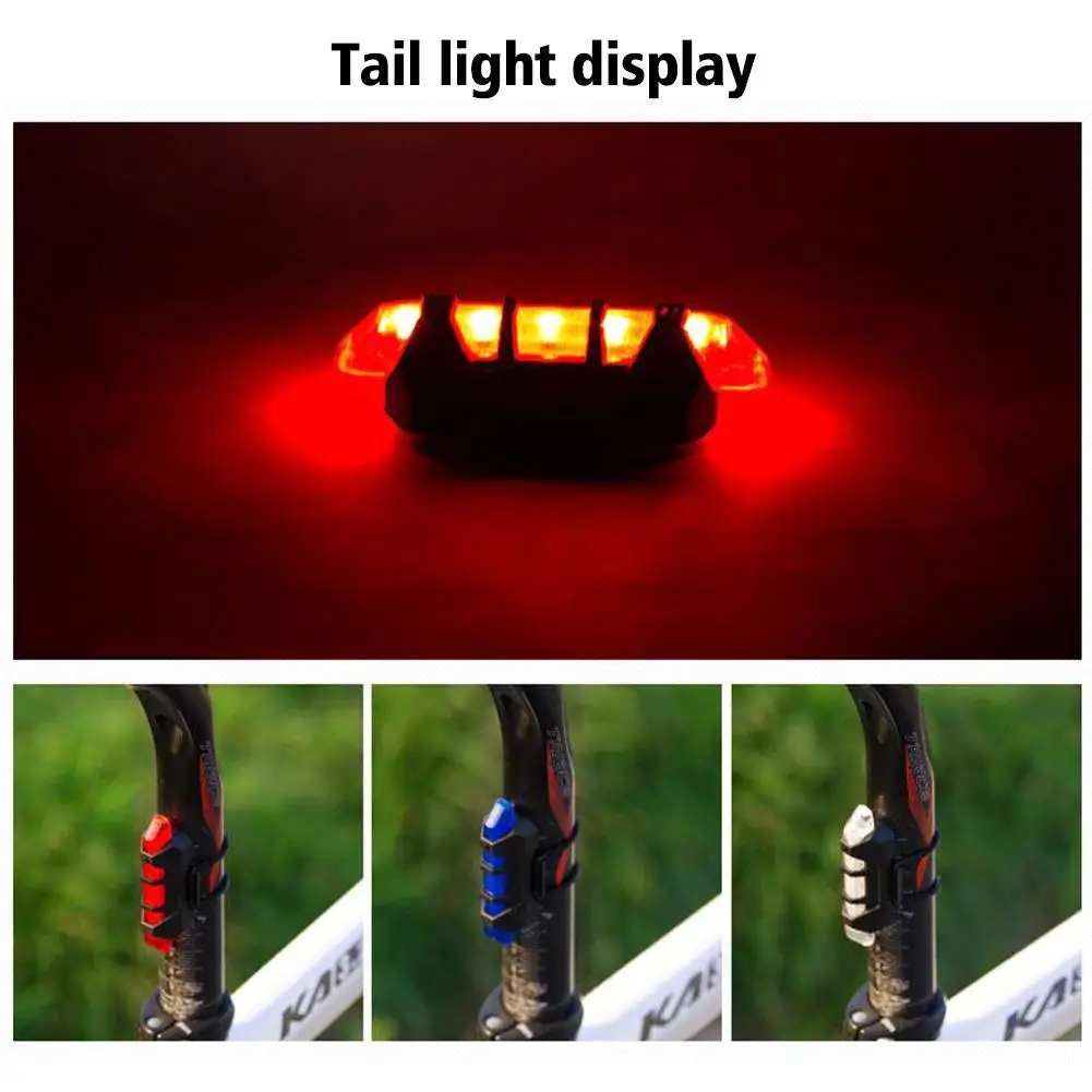 Bicycle Warning Light LED Bike Light USB Rechargeable Waterproof Mountain Bike Headlight Bicycle Safety Warning Light Cycling