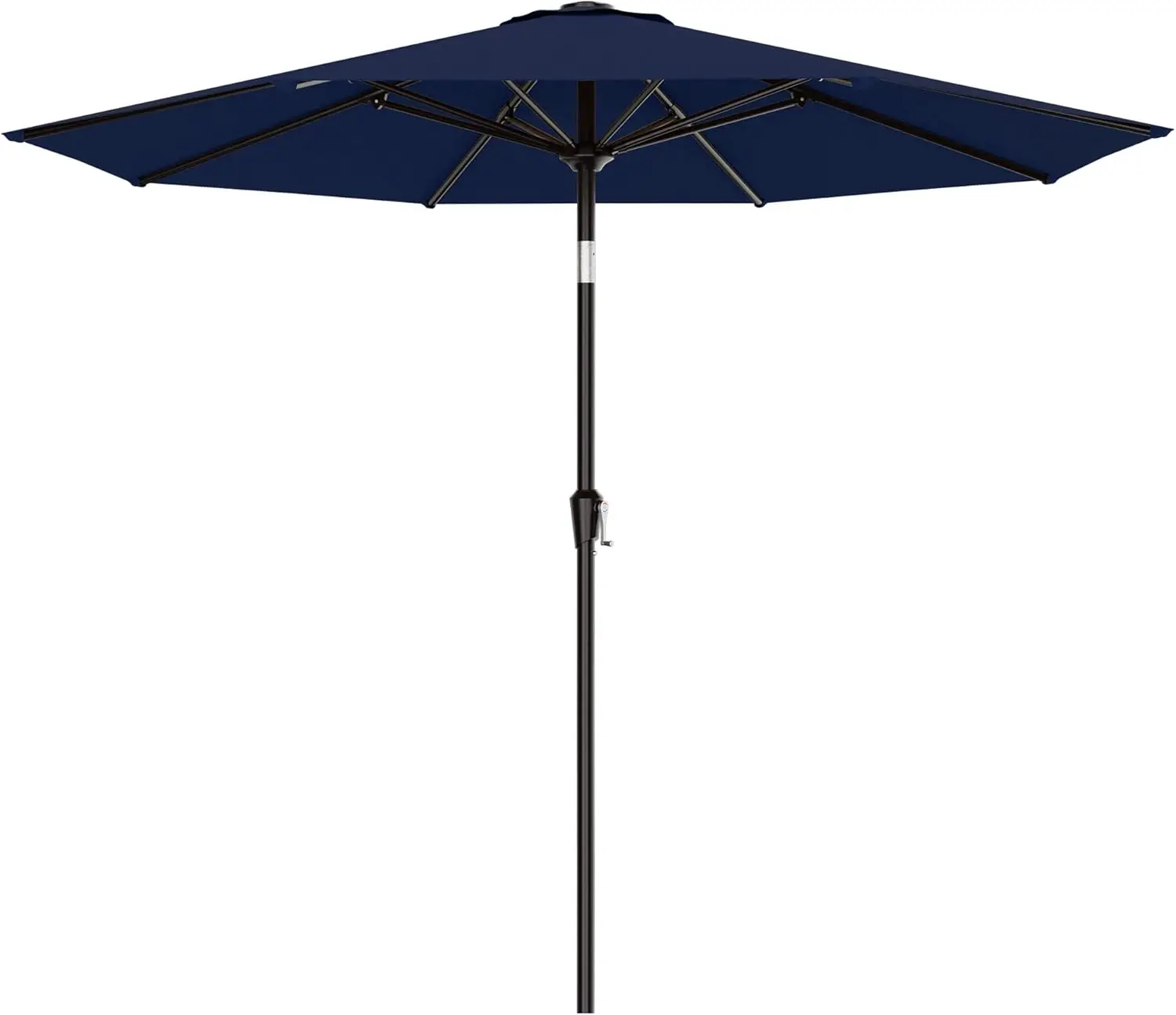 

Зонт для патио 9 футов с кнопкой наклона и ручкой, прочный, с 8 спицами, для сада, бассейна, террасы (синий)