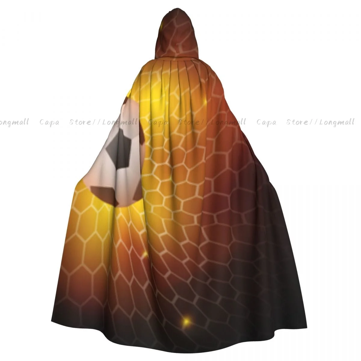 Cosplay Medieval Costumes Fire Football Background Hooded Cloak Capes Long Robes Jackets Coat Carnival