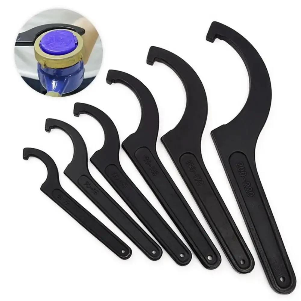 

Portable Round Nut Hook Wrench Tool Adjuster Adjustment C Hook Spanner Pre Load Hook 22-72mm Crescent Wrench Hand Tool