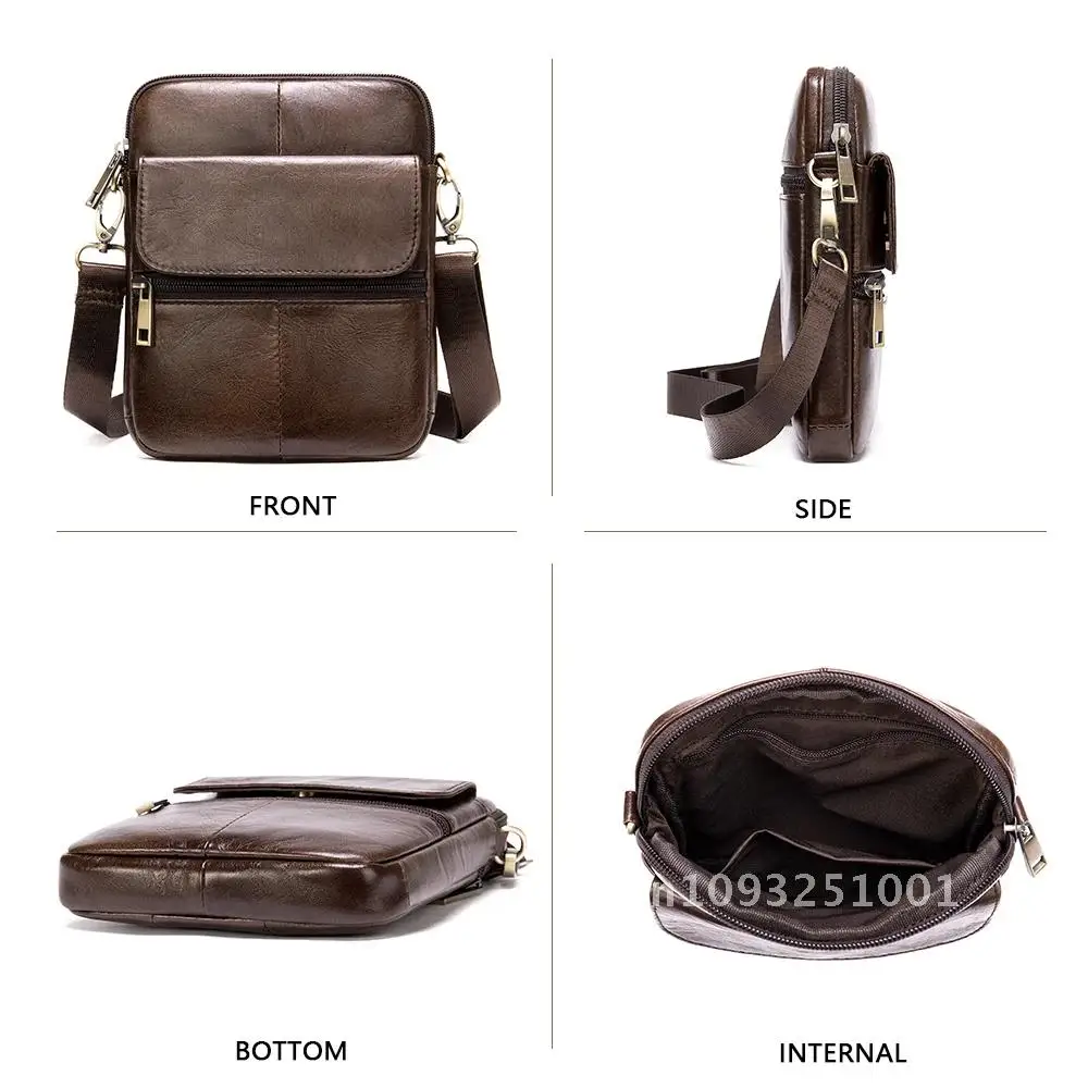 Luufan 2020 New Fashion Genuine Bag Shoulder Bag for man Flap Men Bags Crossbody Mini Messenger Small Male Bag Travel Leather