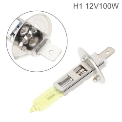 12V H1 55W 100W 2500K Yellow Light Super Bright Car Xenon Halogen Lamp Auto Front Headlight Fog Bulb HID Xenon Light Blub
