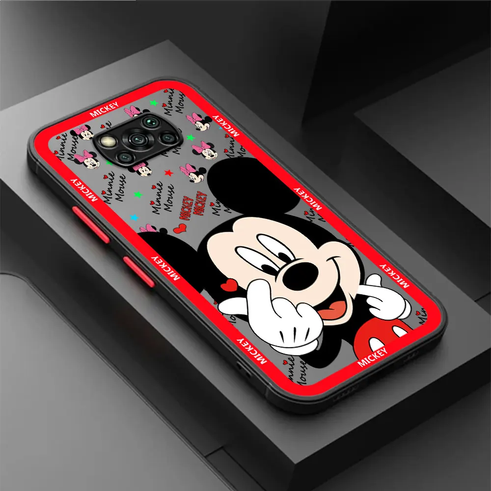 Mickey Maus Fall Für Xiaoimi Poco X3 NFC 11T Pro 11 Lite X5 X4 12 13 9T 12X F3 M5 C40 C50 C51 Funda Zurück Telefon Abdeckung