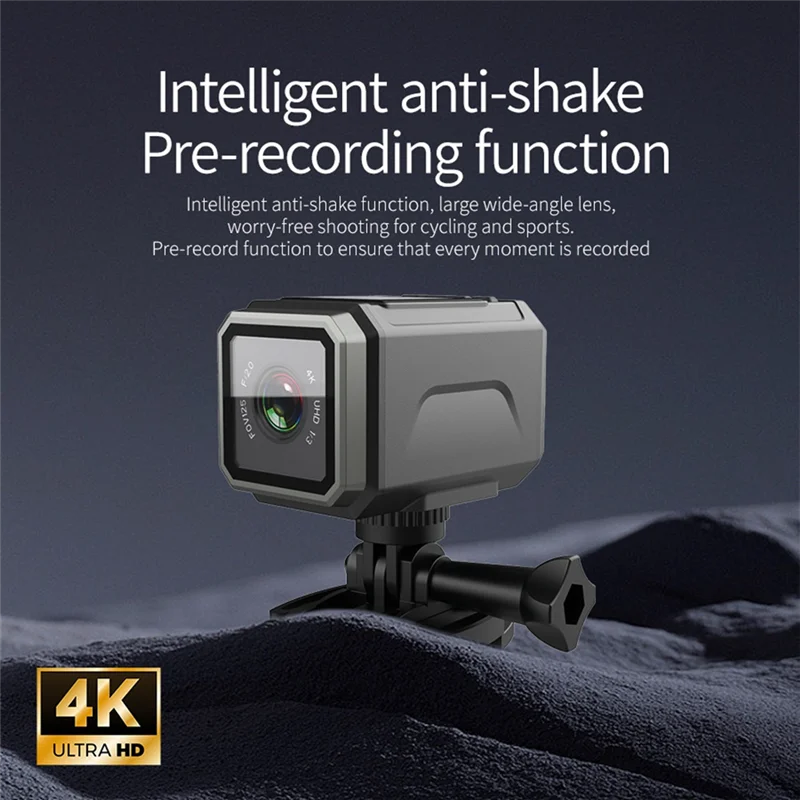 A33T-Wifi 4K 울트라 HD LCD 화면 방수 스포츠 카메라 오토바이 캠 자전거 사이클링 라이딩 레코더