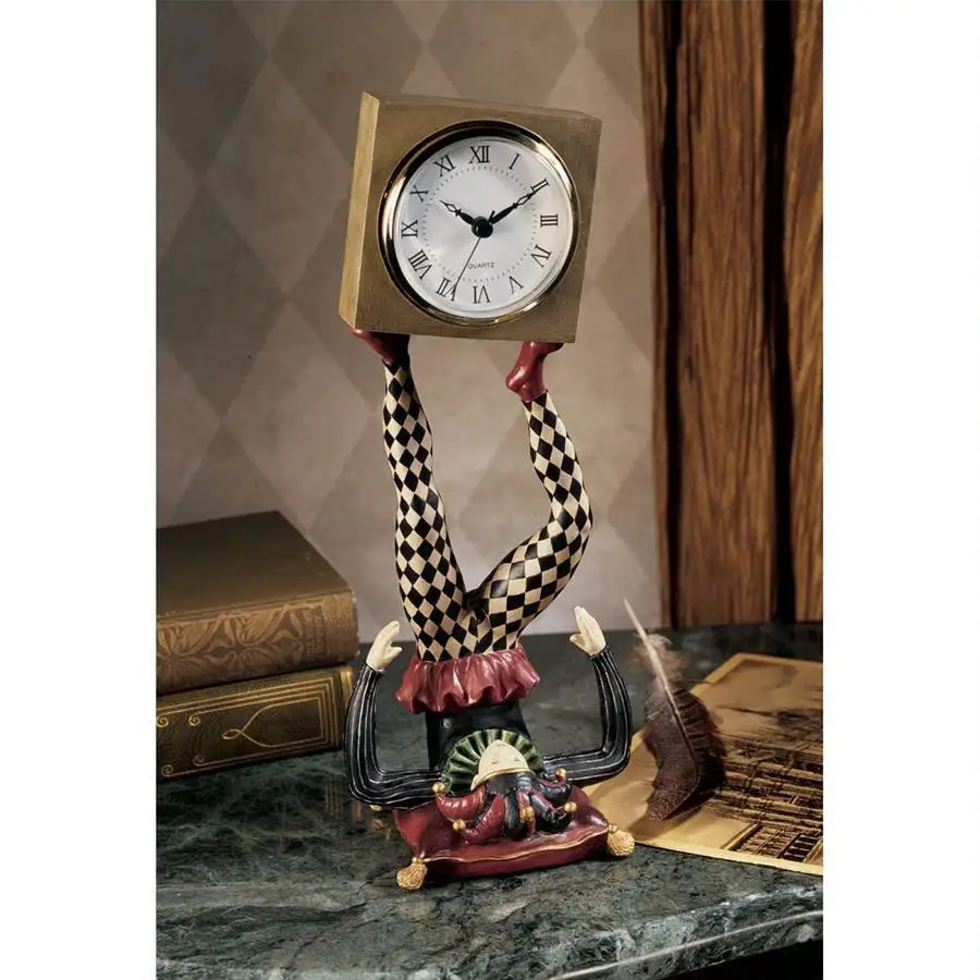 

Lower City Park New York imported Neapolitan clown juggling vintage western table pendulum piece living room bedroom