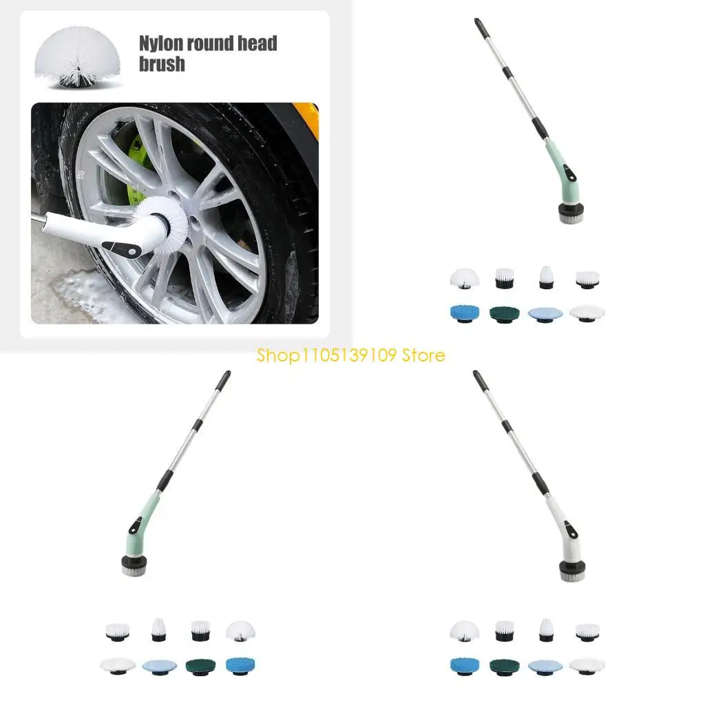 

9 в 1 беспроводная чистящая щетка 5 -скоростная режим мАч аккумуляторная батарея, скруббер, скруббер для домашнего