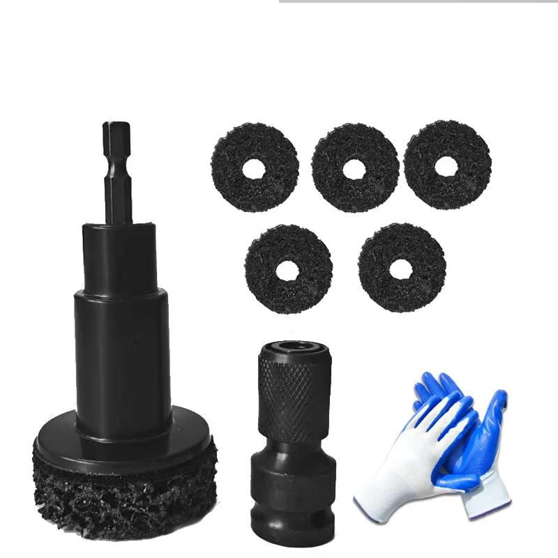 Automotive Maintenance Grinding Head Wheel Hub Rust Removal Tool Brake Disc Cleaning Attachment Professional Polishing Device