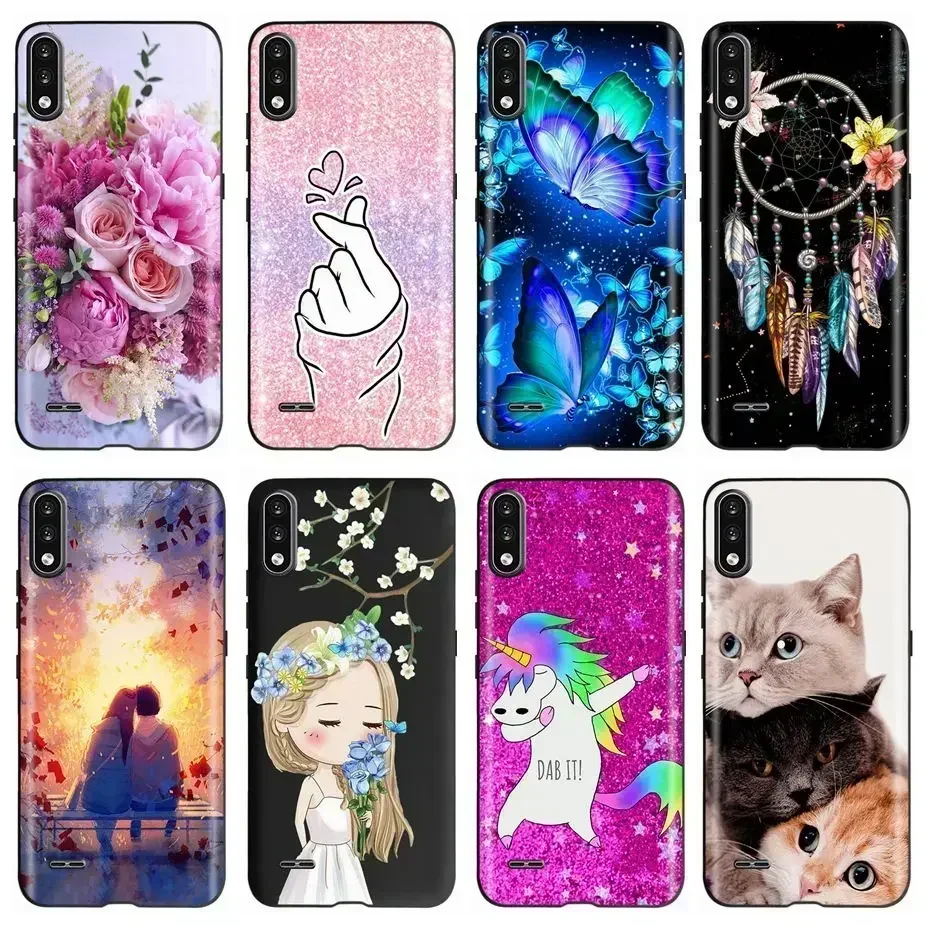 For LG K22 2020 Case LM-K200 LM-K200B Cute Painted Cover Soft Silicone Shockproof Phone Case For LG K22 K 22 LGK22 Fundas Bumper