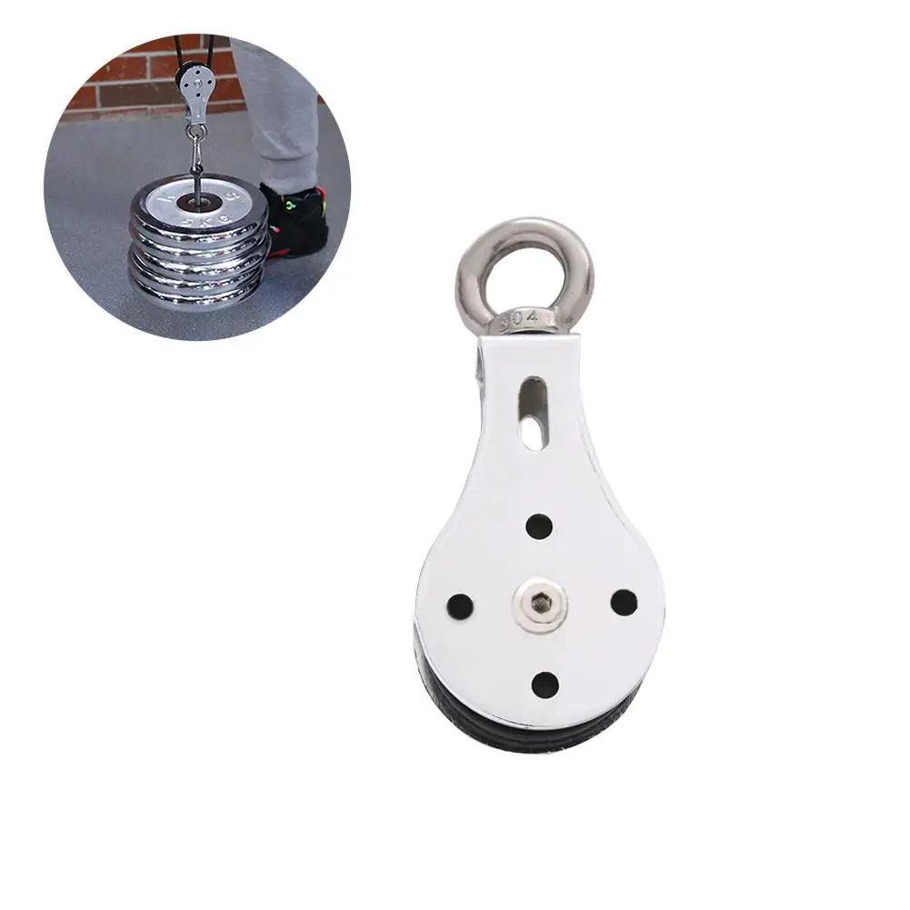 Stainless Steel Bearing Lifting Pulley Hanging Wheel Silent Fitness Wheel Hanging Wheel Mute Silent Wheel For Sports Fitness