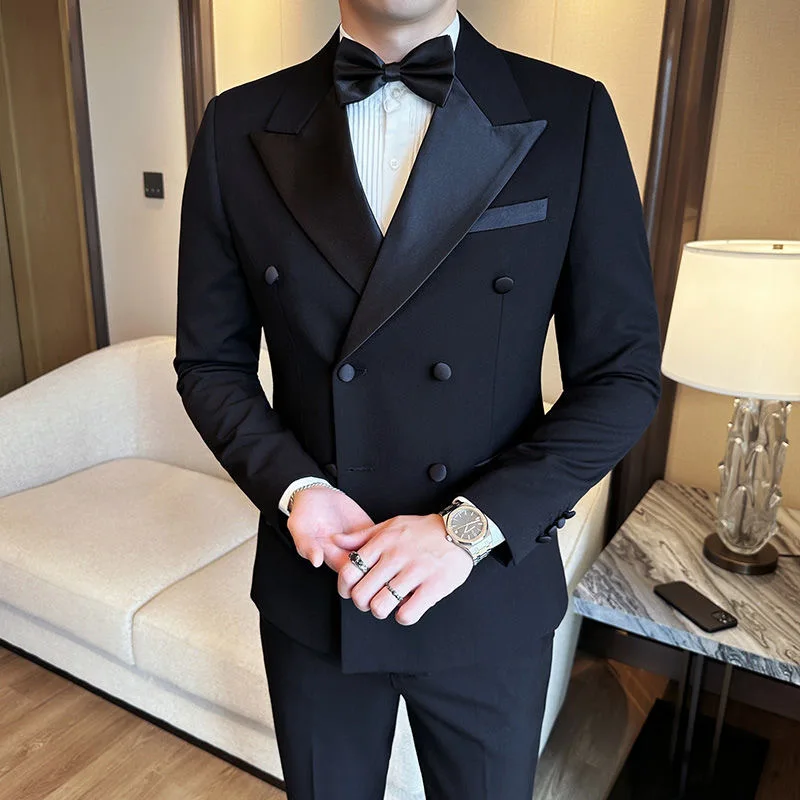 

68 Groom suit men's suit wedding high-end dress Korean style business casual suit