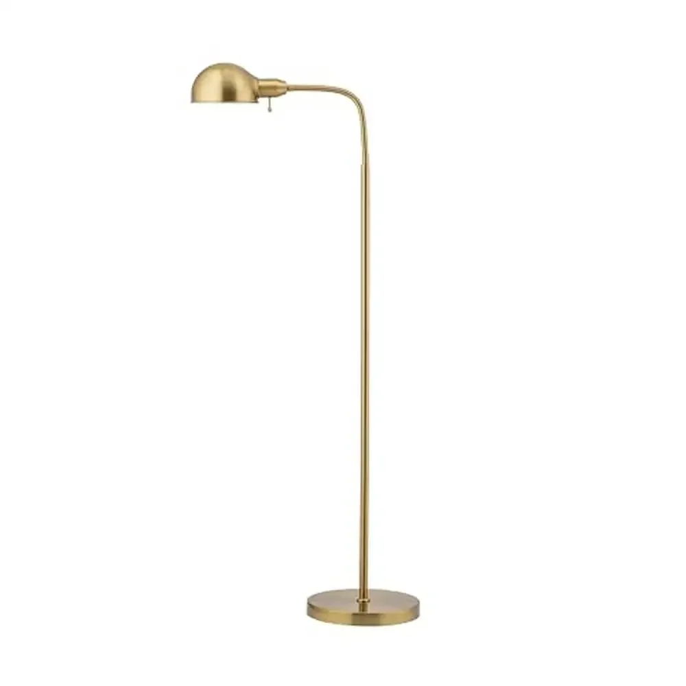 

Adjustable Floor Lamp with Flexible Gooseneck Rotatable Shade E26 Base Ideal Reading Bedside Living Room Elegant Matte Black