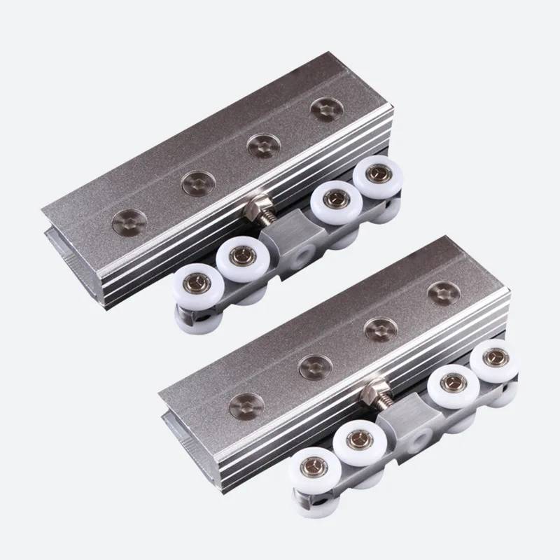 

Glass Door Clamp Accessories Bathroom Clamp Sliding Door Wheel Pulley Glass Slide Wheel Sliding Door Hanging
