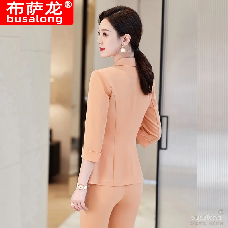 2023 Summer Half Sleeve Ol Business Wear Women\'s Suits Suit Pants Business Formal Wear Graceful Fashionable Set Overalls