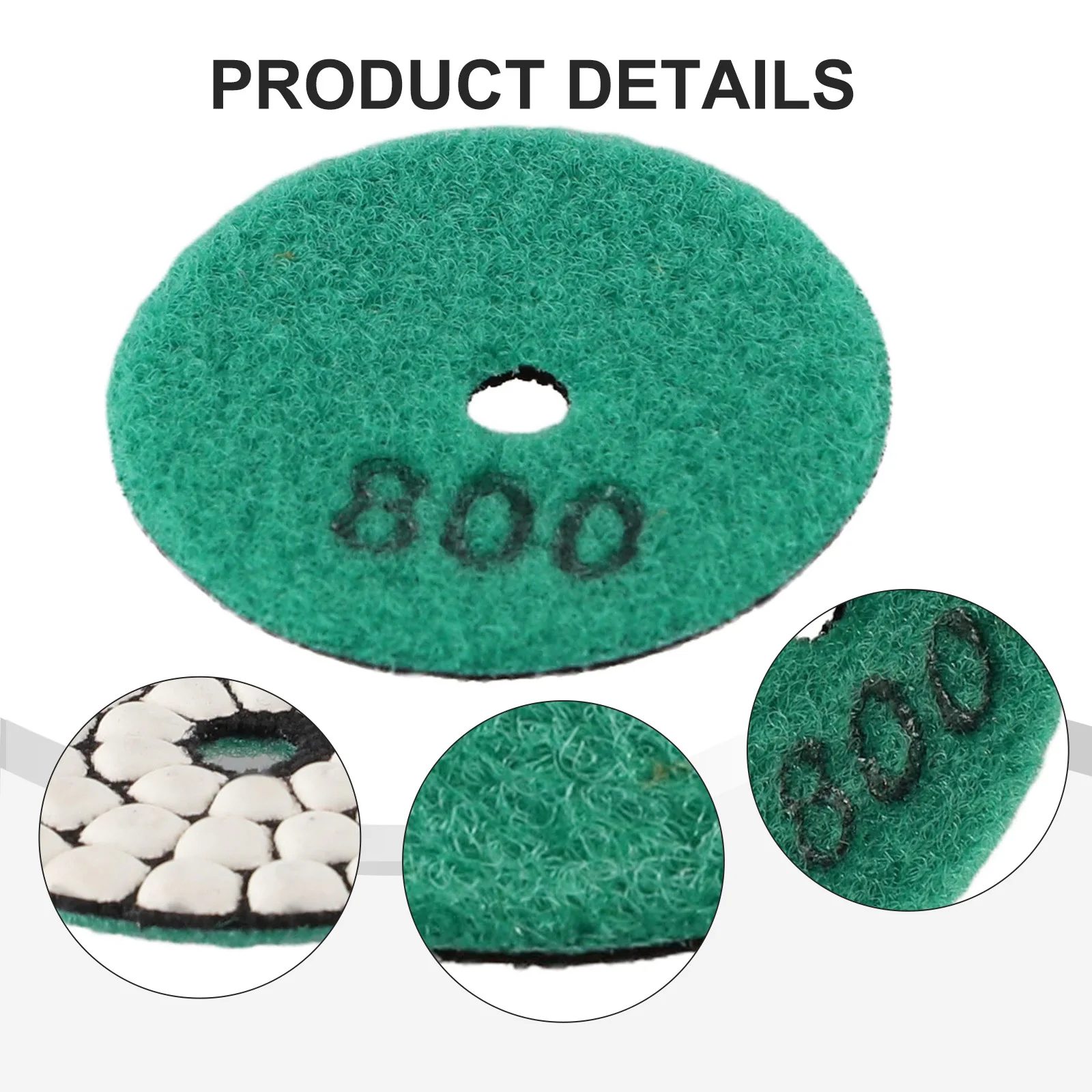 0000000000000000000g Pad Type 50/100/200/400/800/1500/3000Grit For Granite Marble Sanding Disc Polish Tool