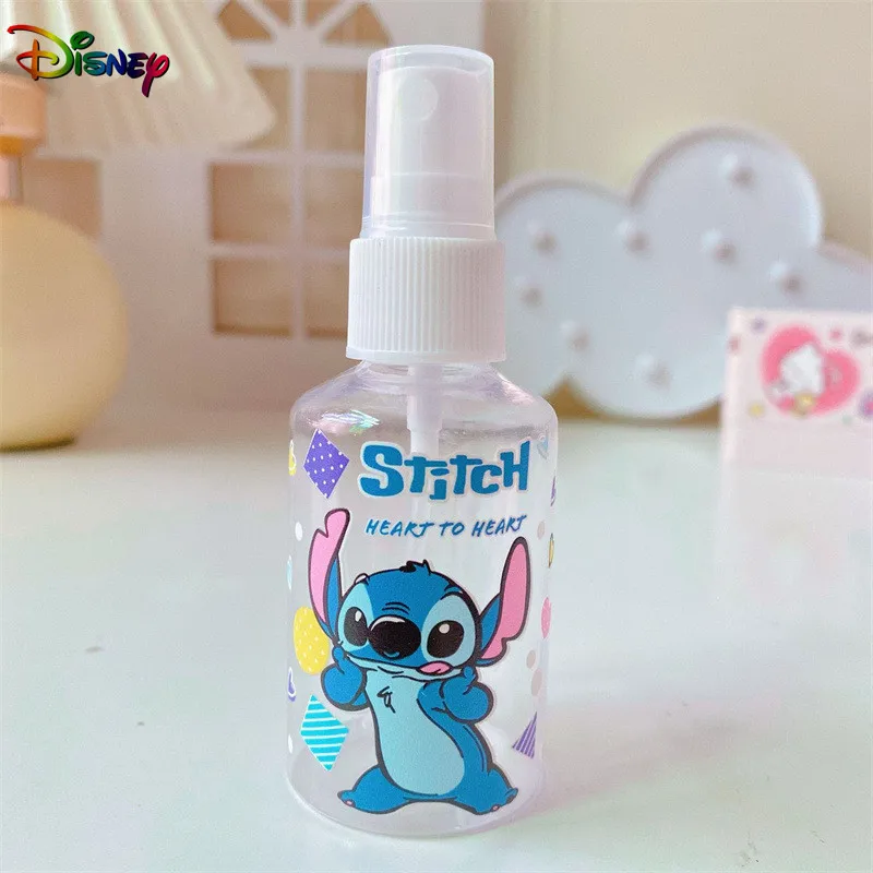 Flacone Spray da 50ML Disney Stitch flacone per profumo a nebbia Fine flacone per pressa in plastica atomizzatore per Anime da viaggio carino da